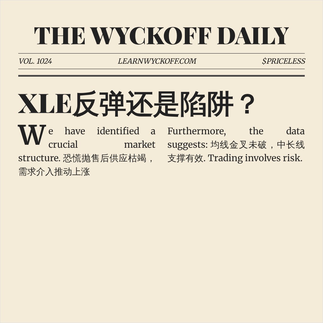 20260804 XLE 行情数据复盘报告（基于威科夫量价视角）