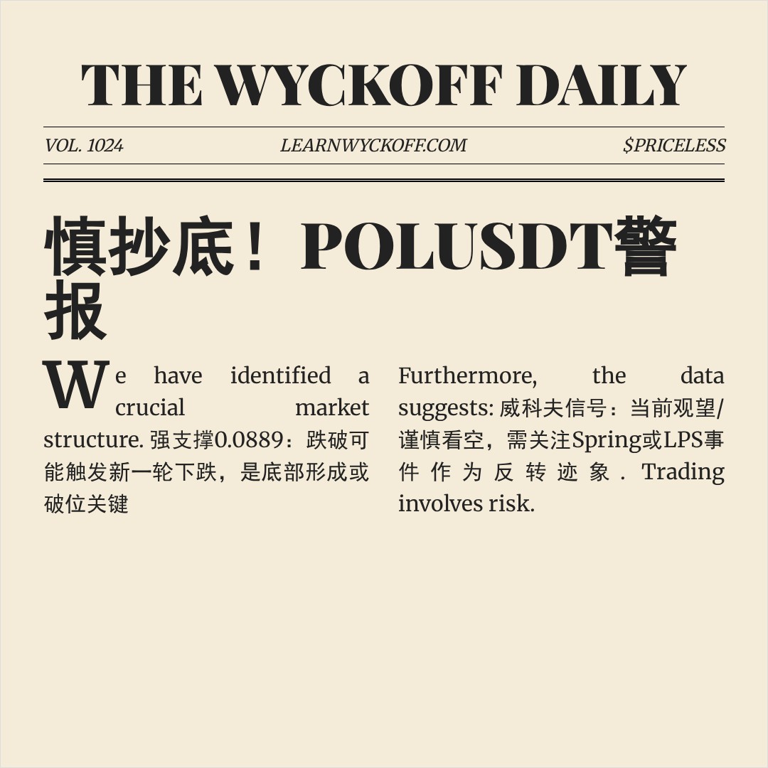 20260408 POLUSDT 行情数据复盘报告（基于威科夫量价视角）