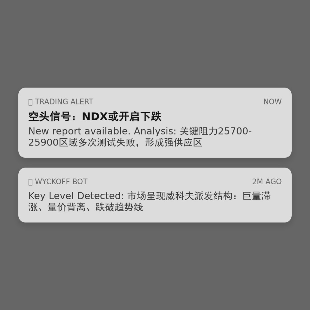 20260119 NDX 行情数据复盘报告（基于威科夫量价视角）