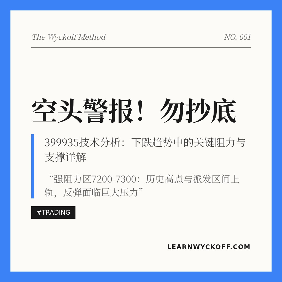 20260306 399935 行情数据复盘报告（基于威科夫量价视角）