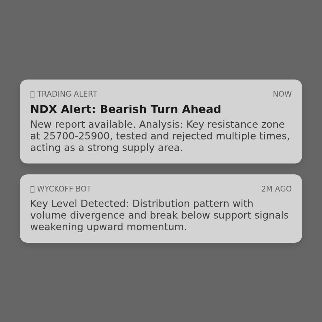 20260119 NDX Market Data Review Report (Based on Wyckoff Volume-Price Perspective)