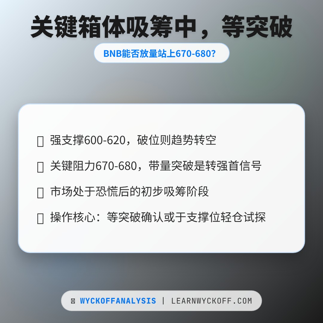 20260306 BNBUSDT 行情数据复盘报告（基于威科夫量价视角）