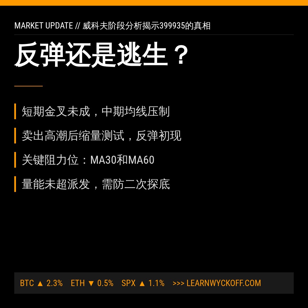 20260807 399935 行情数据复盘报告（基于威科夫量价视角）
