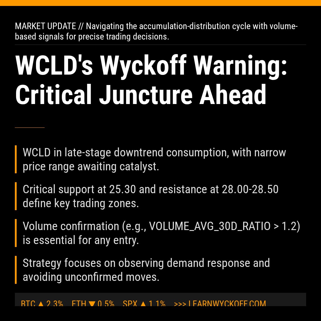 20260406 WCLD Market Data Review Report (Based on Wyckoff Volume-Price Perspective)