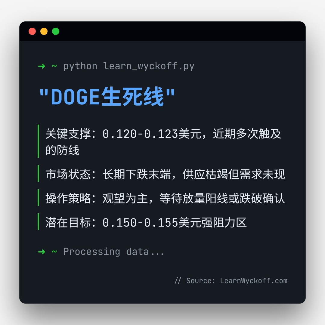 20251228 DOGEUSDT 行情数据复盘报告（基于威科夫量价视角）