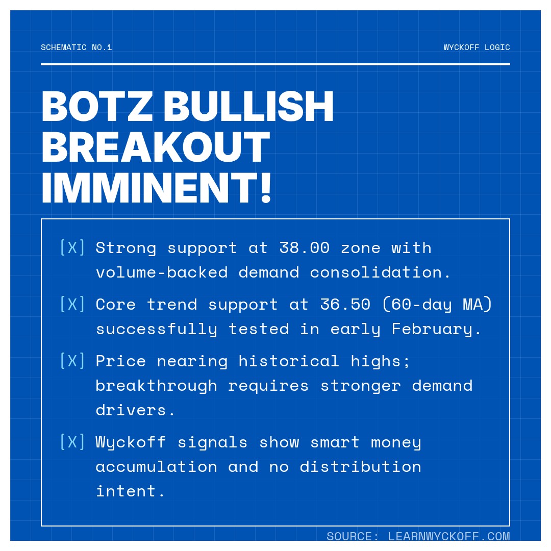 20260225 BOTZ Market Data Review Report (Based on Wyckoff Volume-Price Perspective)