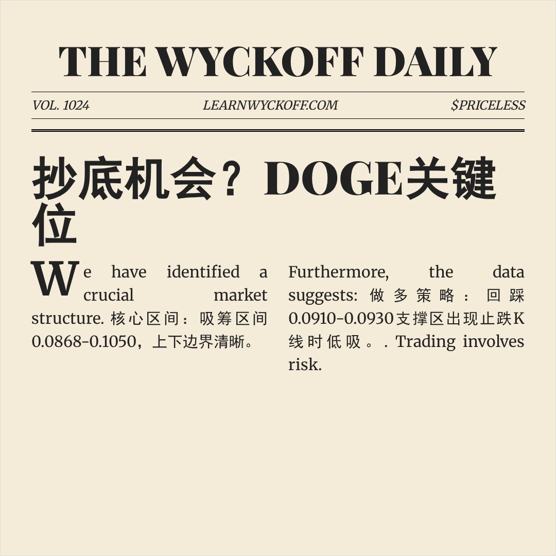 20260311 DOGEUSDT 行情数据复盘报告（基于威科夫量价视角）
