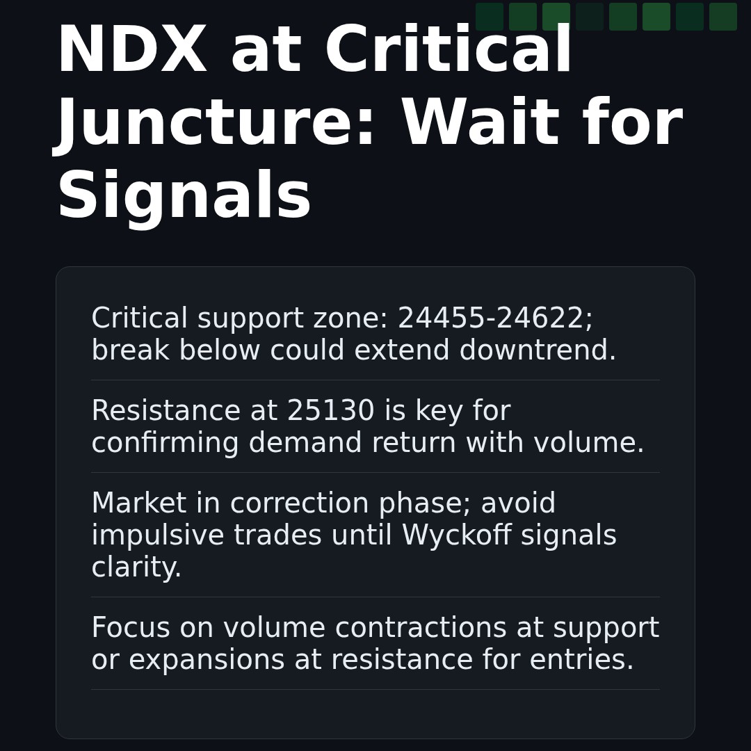 20260216 NDX Market Data Review Report (Based on Wyckoff Volume-Price Perspective)
